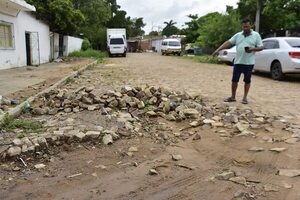 Empedrado de “Nenecho” se destruyó en tan solo 1 año - Nacionales - ABC Color
