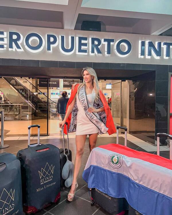 Leah Ashmore ya está camino a Nueva Orleans: poca gente la despidió