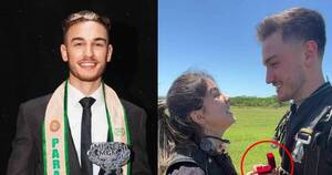 La Nación / Hermano de Leah Ashmore se tiró de paracaídas con su enamorada y le pidió ser novios con un anillo