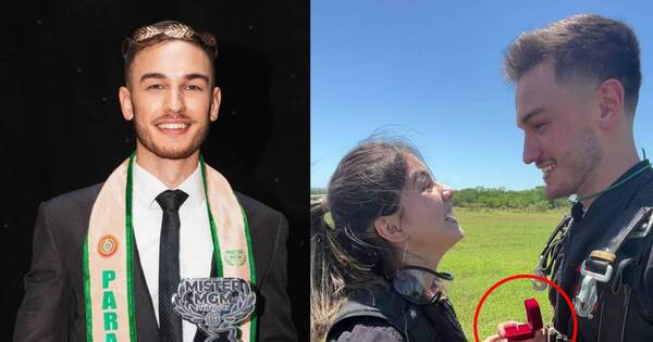 La Nación / Hermano de Leah Ashmore se tiró de paracaídas con su enamorada y le pidió ser novios con un anillo