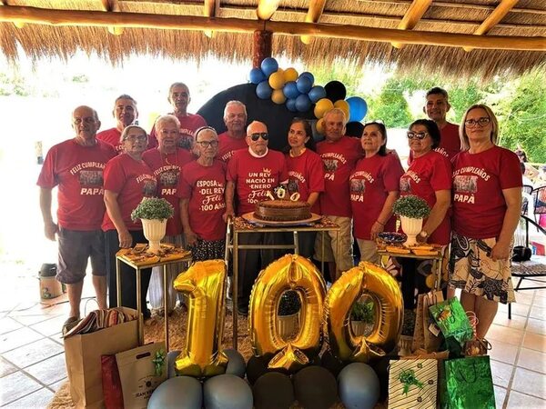 Don Marcelino celebró 100 años de vida en Paraguarí - Nacionales - ABC Color