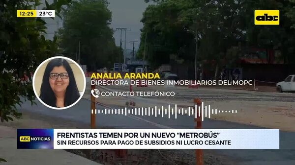 Frentistas temen por un nuevo “metrobús” - ABC Noticias - ABC Color