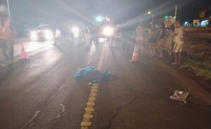 Yguazú: Hombre murió atropellado cuando intentaba cruzar la ruta