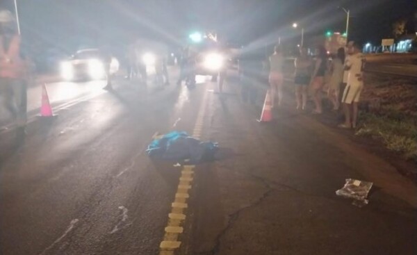 Yguazú: Hombre murió atropellado cuando intentaba cruzar la ruta