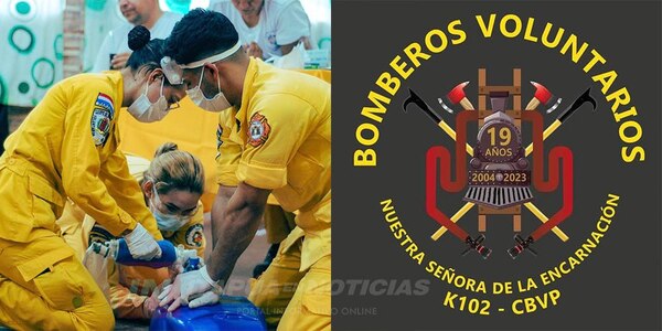COMPAÑÍA K-102 DE BOMBEROS EN ENCARNACIÓN CUMPLIÓ 19 AÑOS - Itapúa Noticias