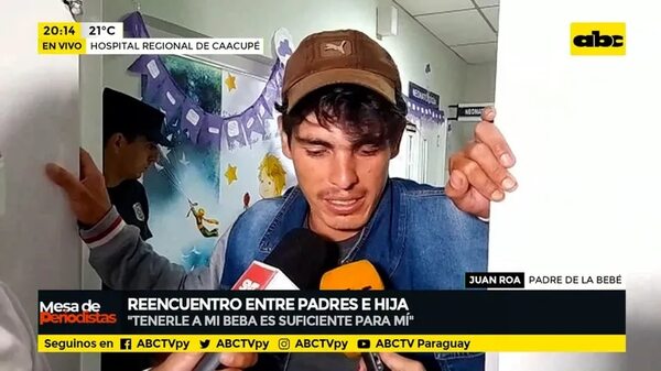 “Nunca perdí la fe de encontrarle a mi hija”, indica el padre de la bebé - ABC Noticias - ABC Color