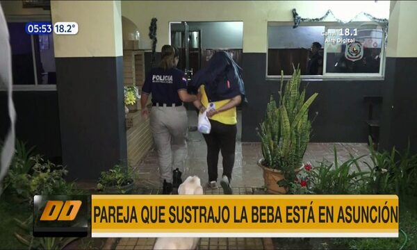 Pareja que sustrajo la beba está detenida en Asunción | Telefuturo