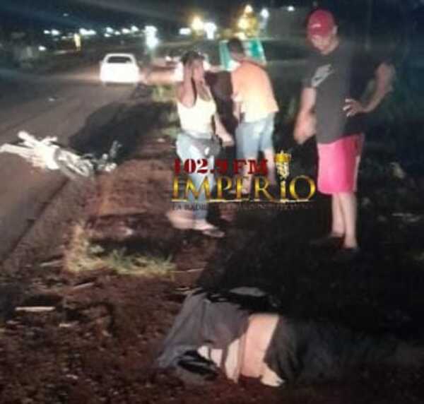 Sexagenario fallece tras ser embestido por un motociclista sobre la ruta PY05 - Radio Imperio