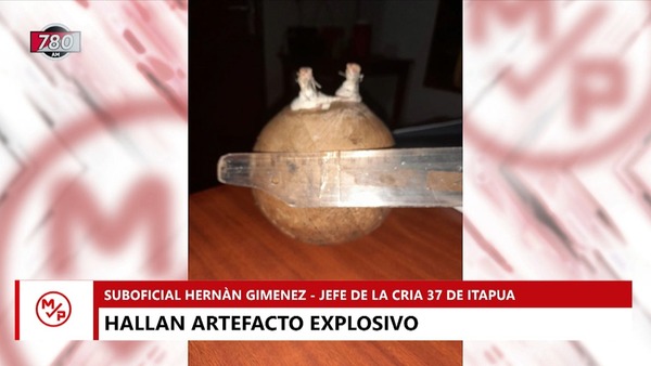 Hallaron una bomba casera en un camino vecinal de un barrio de Encarnación - Megacadena — Últimas Noticias de Paraguay