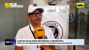 Extensas filas para retornar a Argentina - ABC Noticias - ABC Color