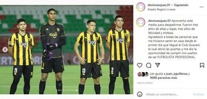 Devis Vásquez y un emotivo mensaje de despedida de Guaraní  - Guaraní - ABC Color