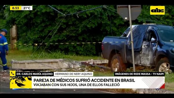 Familia de médicos paraguayos protagoniza fatal accidente - ABC Noticias - ABC Color