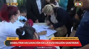 Habilitan solo 50 vacunas contra la fiebre amarilla en la XVIII Región Sanitaria