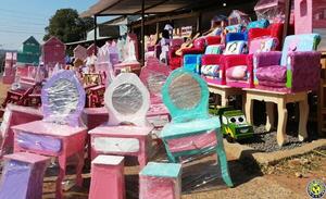 Coloridos juguetes de madera para regalar por Reyes •