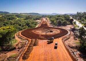 Ruta PY02: avanzan obras en Caacupé para agilizar el tránsito y brindar mayor seguridad vial - .::Agencia IP::.