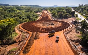 Los trabajos de duplicación y ampliación de la ruta PY02 avanzan con la variante de Caacupé