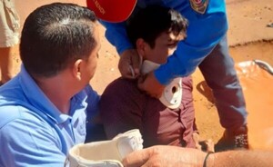 Motociclista sufre lesiones en accidente rutero en Mallorquín