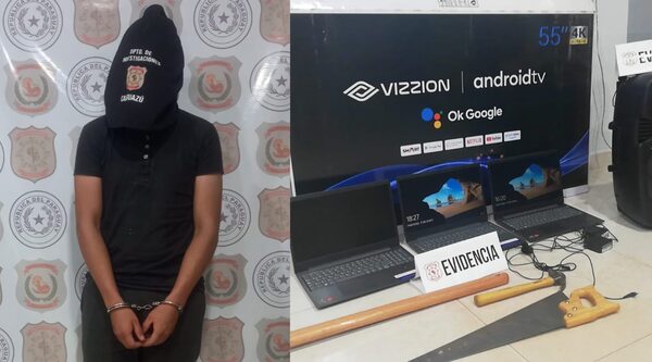 Detienen a joven que habría entrado a robar en el Instituto de Formación Docente - Noticiero Paraguay