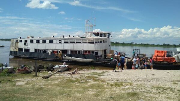 Bahía Negra está aislada por bajante del río y ya escasean mercaderías