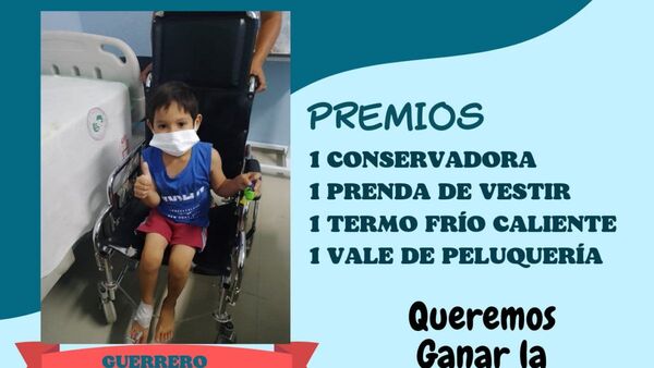 Organizan rifa para el pequeño Nico y su lucha contra el cáncer