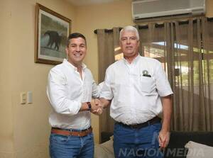 "Tengo el honor de recibir en mi residencia al futuro presidente"