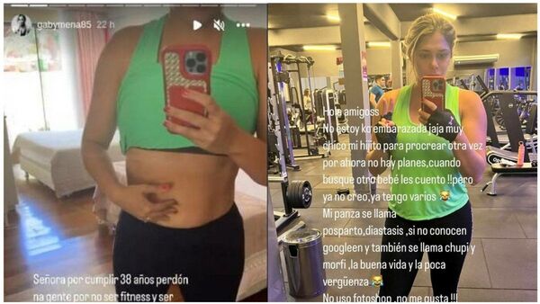 Cuerona negó estar embarazada: "Se llama chupi y morfi"