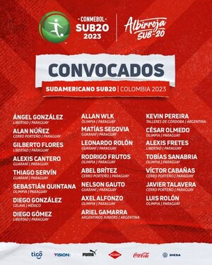 La Albirroja Sub 20 brinda su lista de convocados