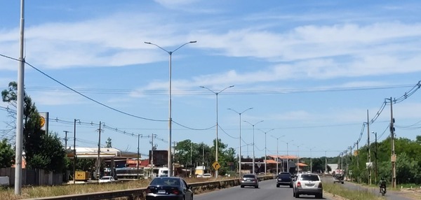MOPC y ANDE volverán a iluminar el tramo Mariano Roque Alonso-Limpio - trece