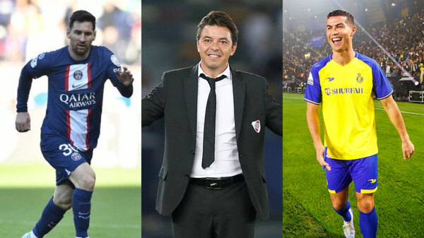 Marcelo Gallardo dirigirá a Cristiano Ronaldo y enfrentará a Lionel Messi