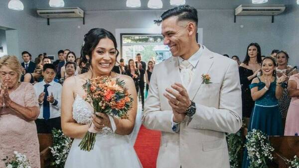 Pelotero de Olimpia compartió las fotos de su noche de boda