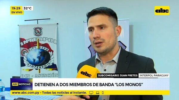 Detienen a dos miembros de banda “los monos” - ABC Noticias - ABC Color