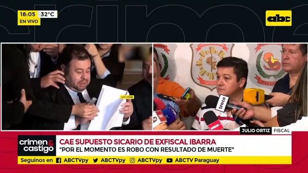 Cae supuesto sicario de exfiscal Ibarra - ABC Noticias - ABC Color