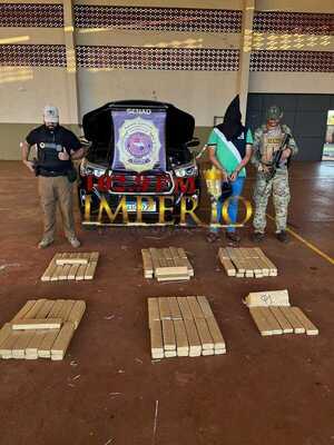 Senad detiene a ocupantes de una camioneta con cerca de 100 kilos de marihuana - Radio Imperio