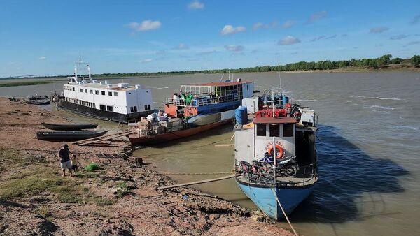 Descenso del río Paraguay ya causa daño social y económico en el Norte
