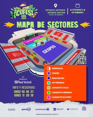 Dan a conocer precios y puntos de ventas de entradas para #EcofestCDE - La Clave
