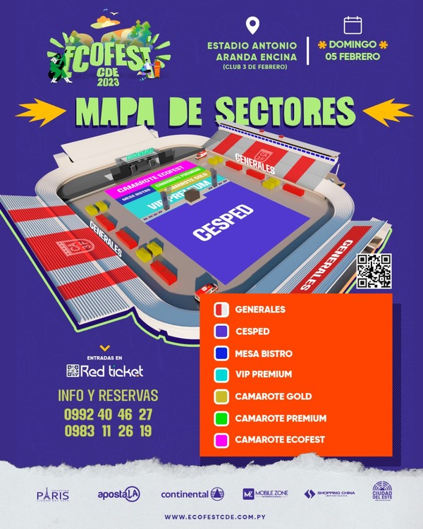 Dan a conocer precios y puntos de ventas de entradas para #EcofestCDE - La Clave