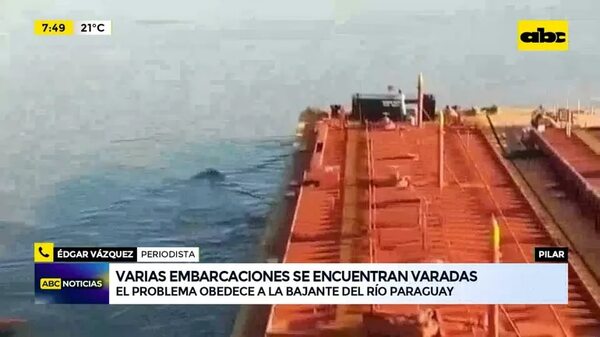 Varias embarcaciones se encuentran varadas - ABC Noticias - ABC Color