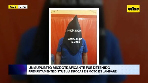 Un supuesto microtraficante fue detenido - ABC Noticias - ABC Color