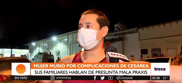 Villa Elisa: joven muere tras una cesárea y familia señala negligencia médica - trece
