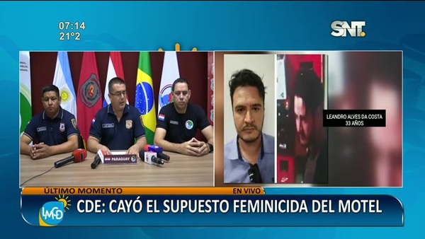 Ciudad del Este: Detienen a presunto feminicida - SNT