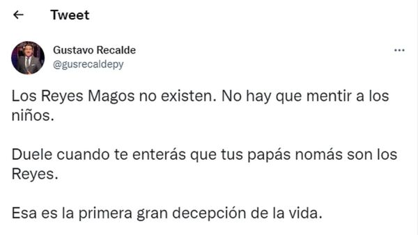 Contó que dijo la verdad sobre los Reyes Magos a su hija y le trozaron a full