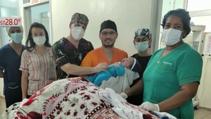 Nace un bebé con más de 5 kilos en Salto del Guairá