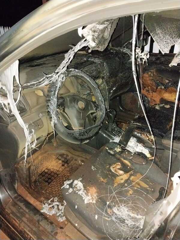 Vehículo de concejal de Alto Verá arde en llamas
