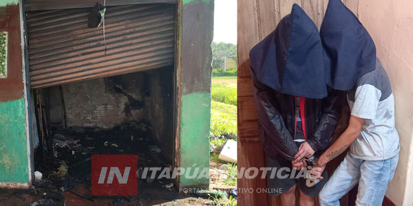 APREHENDIERON A PRESUNTOS AUTORES DEL INCENDIO EN EL CIRCUITO COMERCIAL - Itapúa Noticias