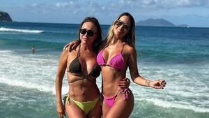 Mami de Patty Orué peló su cuerazo en las playas de Brasil