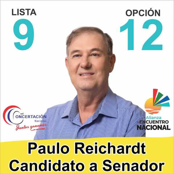 El pedrojuanino Paulo Reichartdt ya tiene número de lista y opción para el Senado