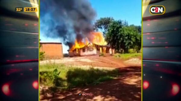 Se incendió una vivienda en Hohenau - C9N