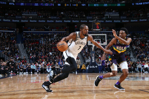 Durant guía a Nets sobre Pelicans, Hornets igualan récord en un primer cuarto