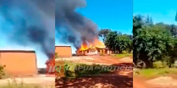 VIVIENDA SE CONSUMIÓ TRAS VORAZ INCENDIO EN LA CIUDAD DE BELLA VISTA - Itapúa Noticias