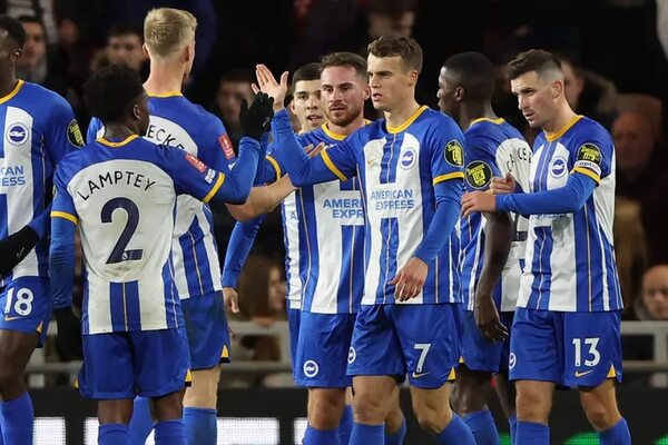 El Brighton de Julio Enciso avanza en la FA Cup - Fútbol Internacional - ABC Color